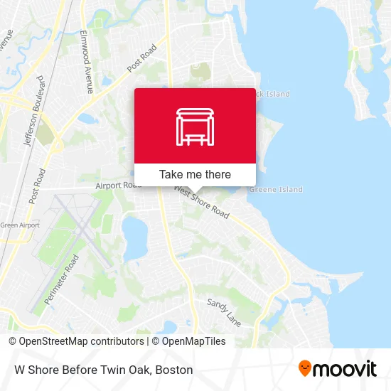 W Shore Before Twin Oak map