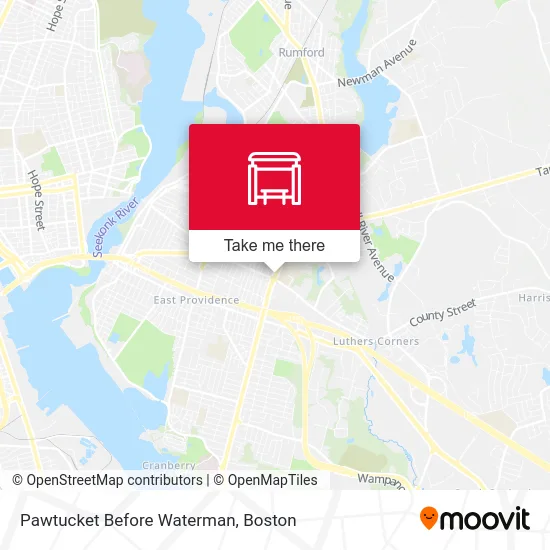 Pawtucket Before Waterman map