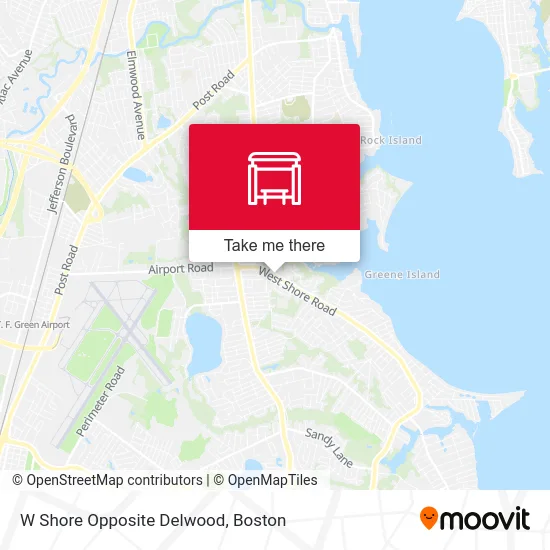 W Shore Opposite Delwood map