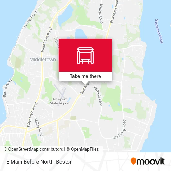 E Main Before North map