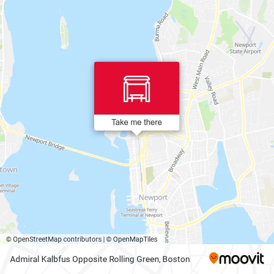 Admiral Kalbfus Opposite Rolling Green map