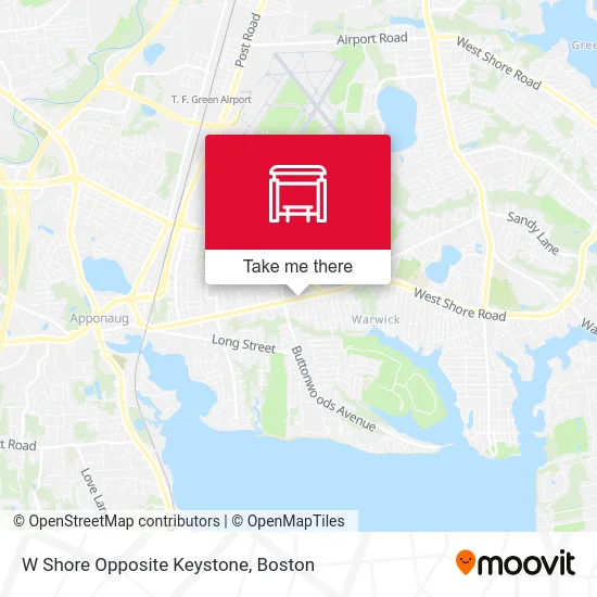 Mapa de W Shore Opposite Keystone