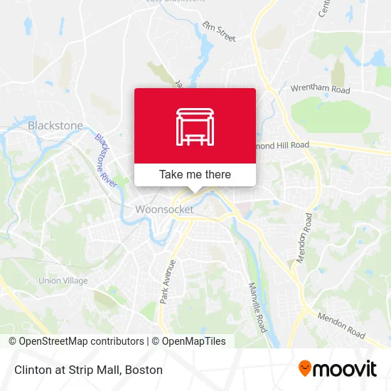 Clinton at Strip Mall map