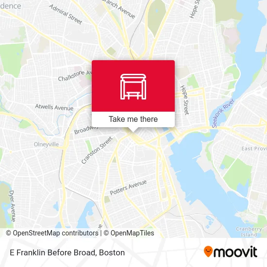 E Franklin Before Broad map