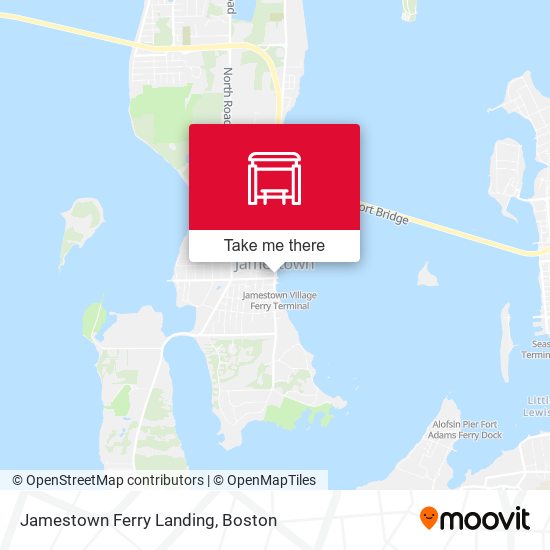 Mapa de Jamestown Ferry Landing