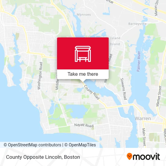 County Opposite Lincoln map