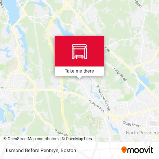 Esmond Before Penbryn map