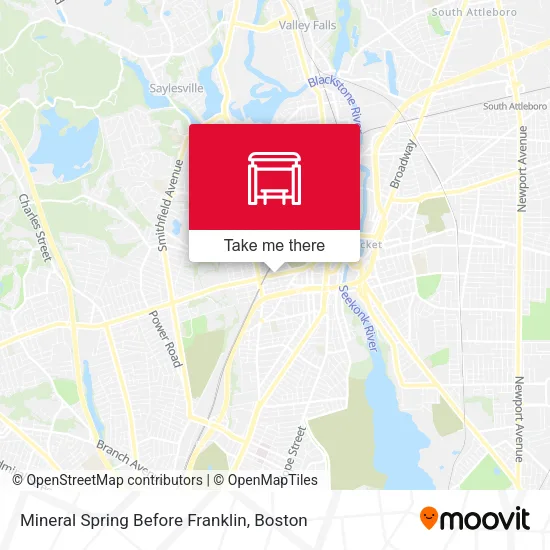 Mineral Spring Before Franklin map