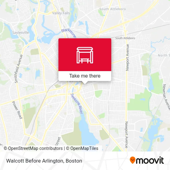 Walcott Before Arlington map