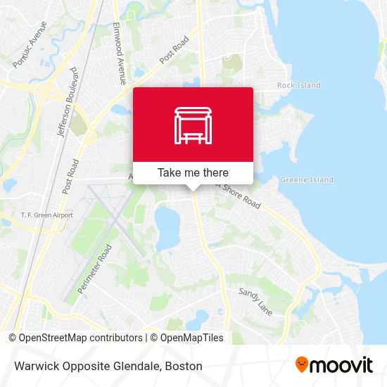 Warwick Opposite Glendale map