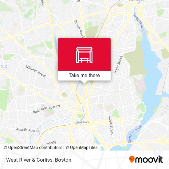 West River & Corliss map