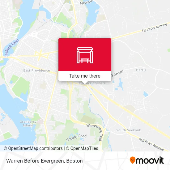 Warren Before Evergreen map