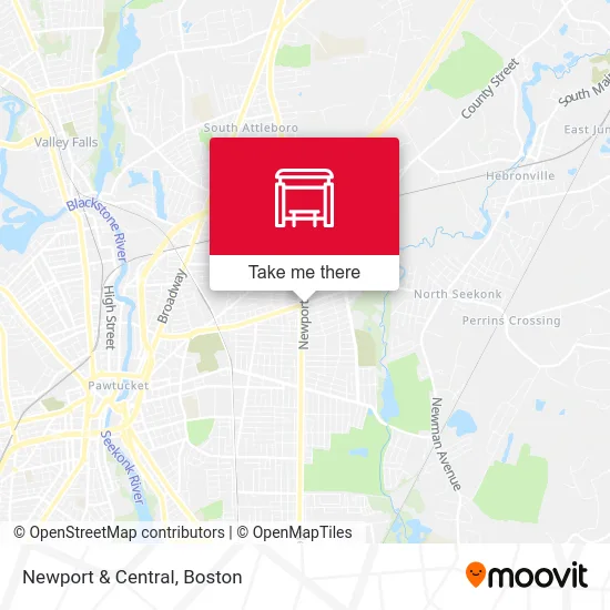 Newport & Central map