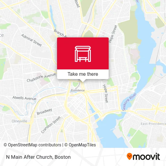 N Main After Church map