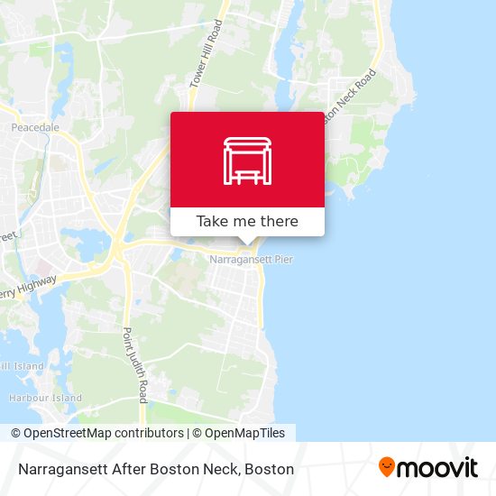 Mapa de Narragansett After Boston Neck