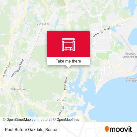 Post Before Oakdale map