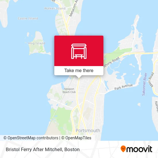 Bristol Ferry After Mitchell map
