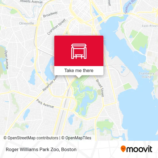 Roger Williams Park Zoo map