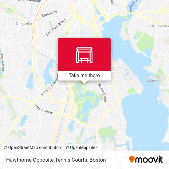 Hawthorne Opposite Tennis Courts map