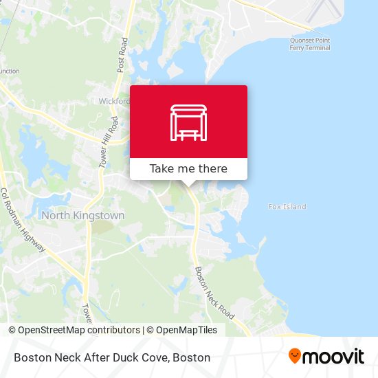 Boston Neck After Duck Cove map