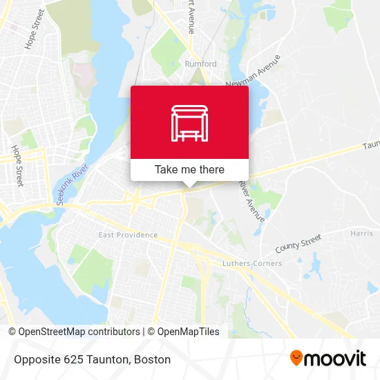Opposite 625 Taunton map