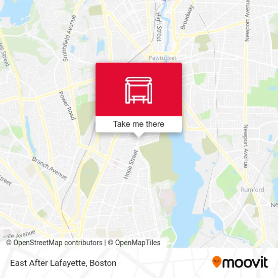 East After Lafayette map