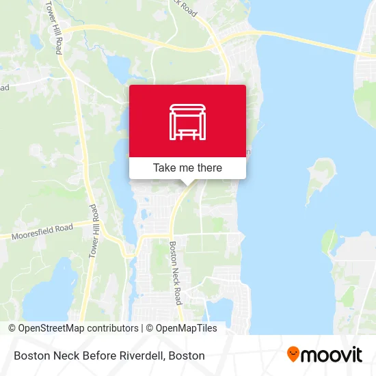 Boston Neck Before Riverdell map
