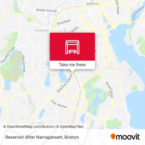 Reservoir After Narragansett map