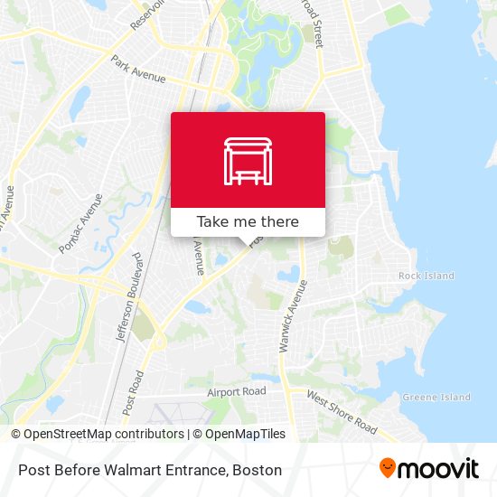 Post Before Walmart Entrance map