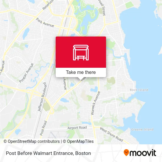 Post Before Walmart Entrance map
