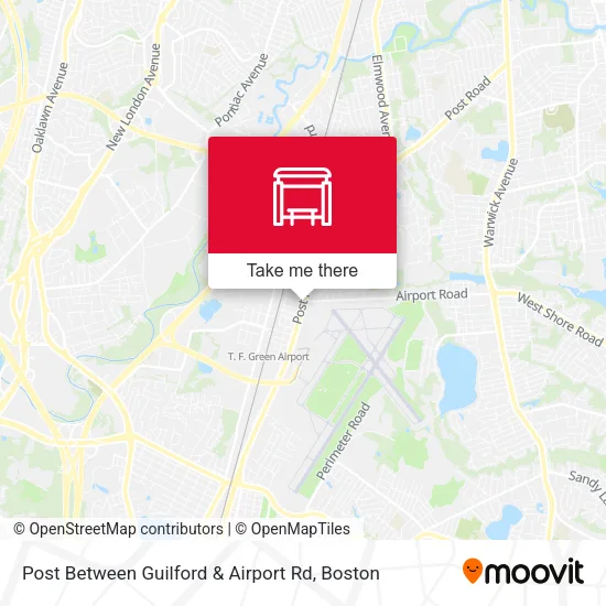 Post Between Guilford & Airport Rd map
