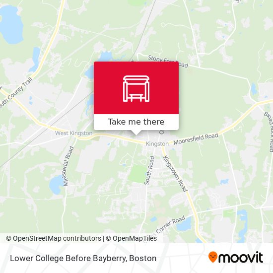 Lower College Before Bayberry map