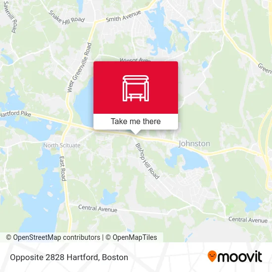 Opposite 2828 Hartford map