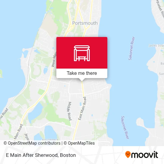 E Main After Sherwood map