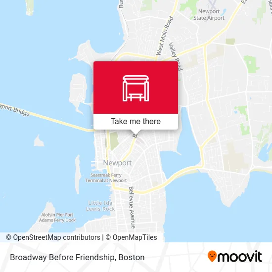 Broadway Before Friendship map