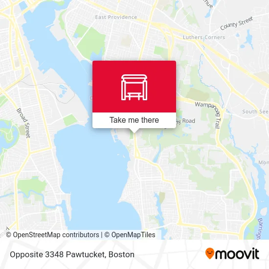 Opposite 3348 Pawtucket map