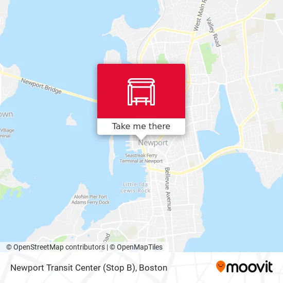 Mapa de Newport Transit Center (Stop B)