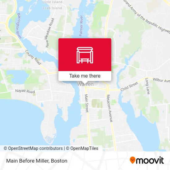 Main Before Miller map