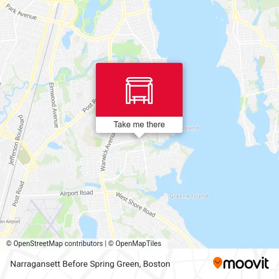 Narragansett Before Spring Green map