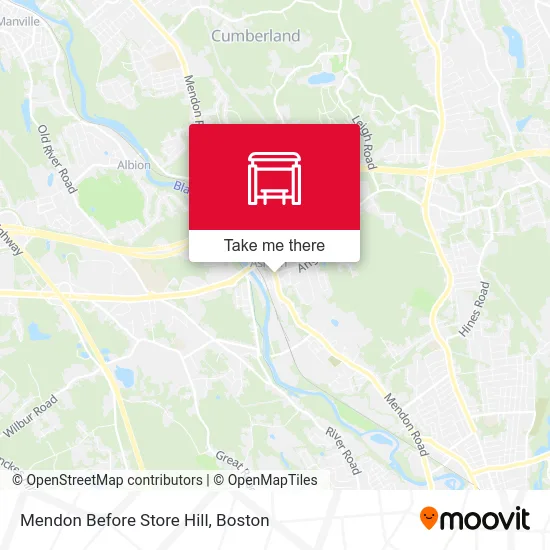 Mendon Before Store Hill map