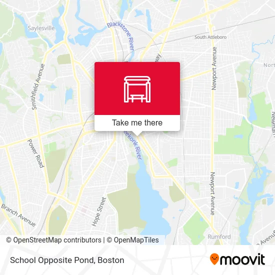 School Opposite Pond map