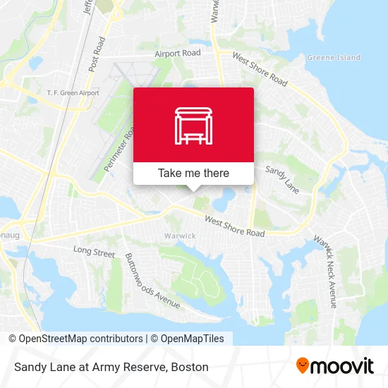 Sandy Lane at Army Reserve map