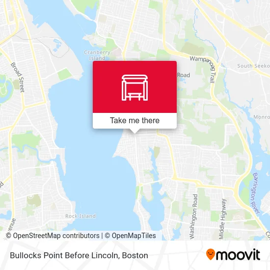 Bullocks Point Before Lincoln map