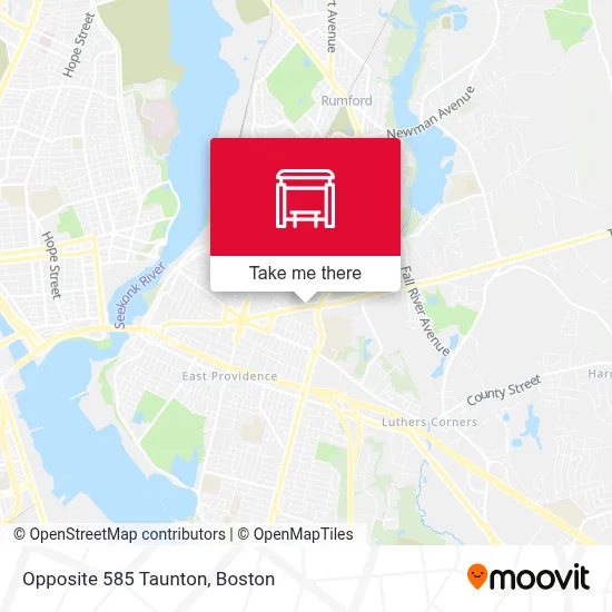 Opposite 585 Taunton map