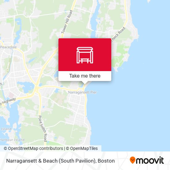 Narragansett & Beach (South Pavilion) map