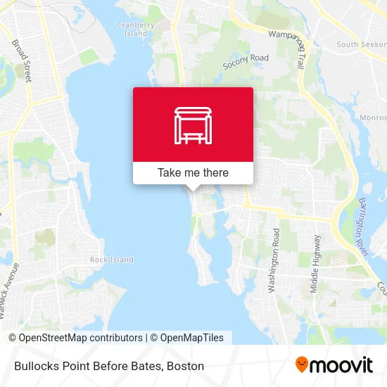 Bullocks Point Before Bates map