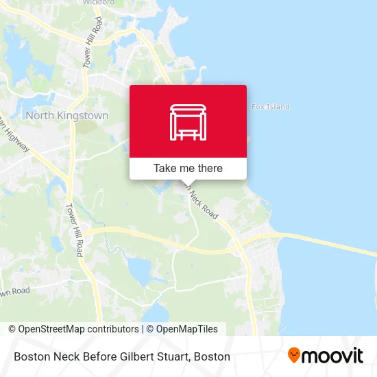 Boston Neck Before Gilbert Stuart map