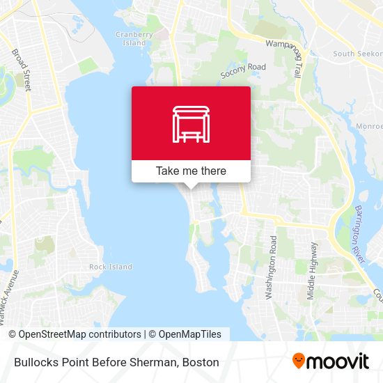 Bullocks Point Before Sherman map