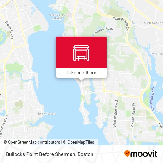Bullocks Point Before Sherman map