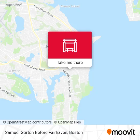 Samuel Gorton Before Fairhaven map